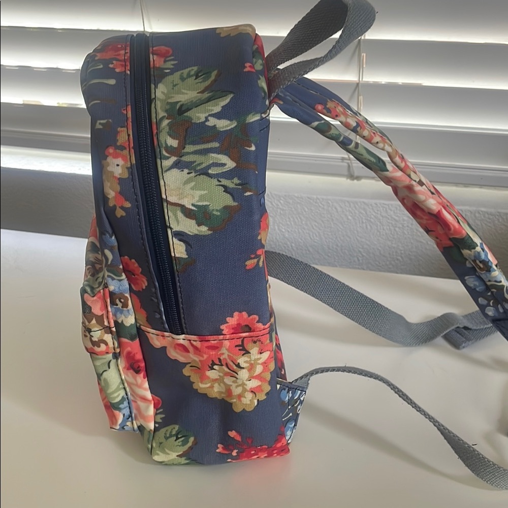 Cath Kidston Navy and Floral Backpack - Picture 2 of 9